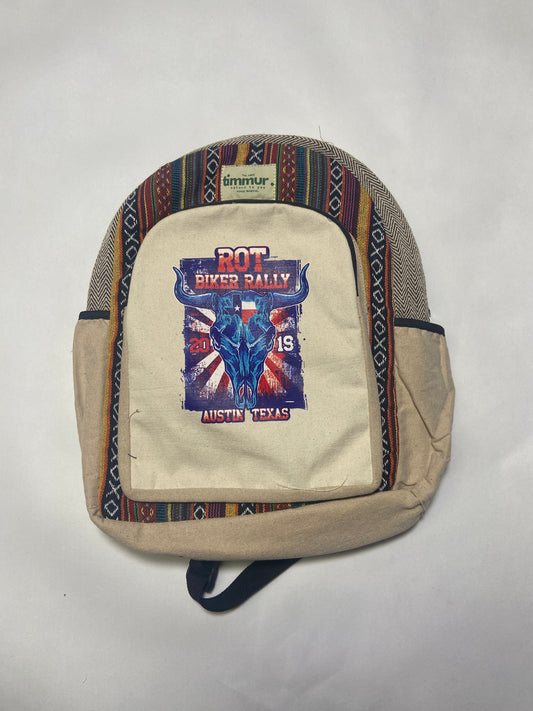 Timmur Unisex Hemp Backpack - ROT Biker Rally