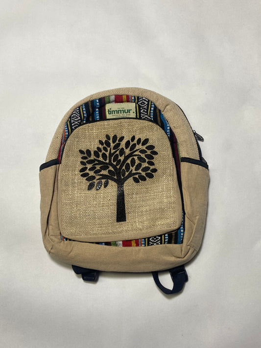 Timmur Tree Printed Hemp Backpack For Men & Women