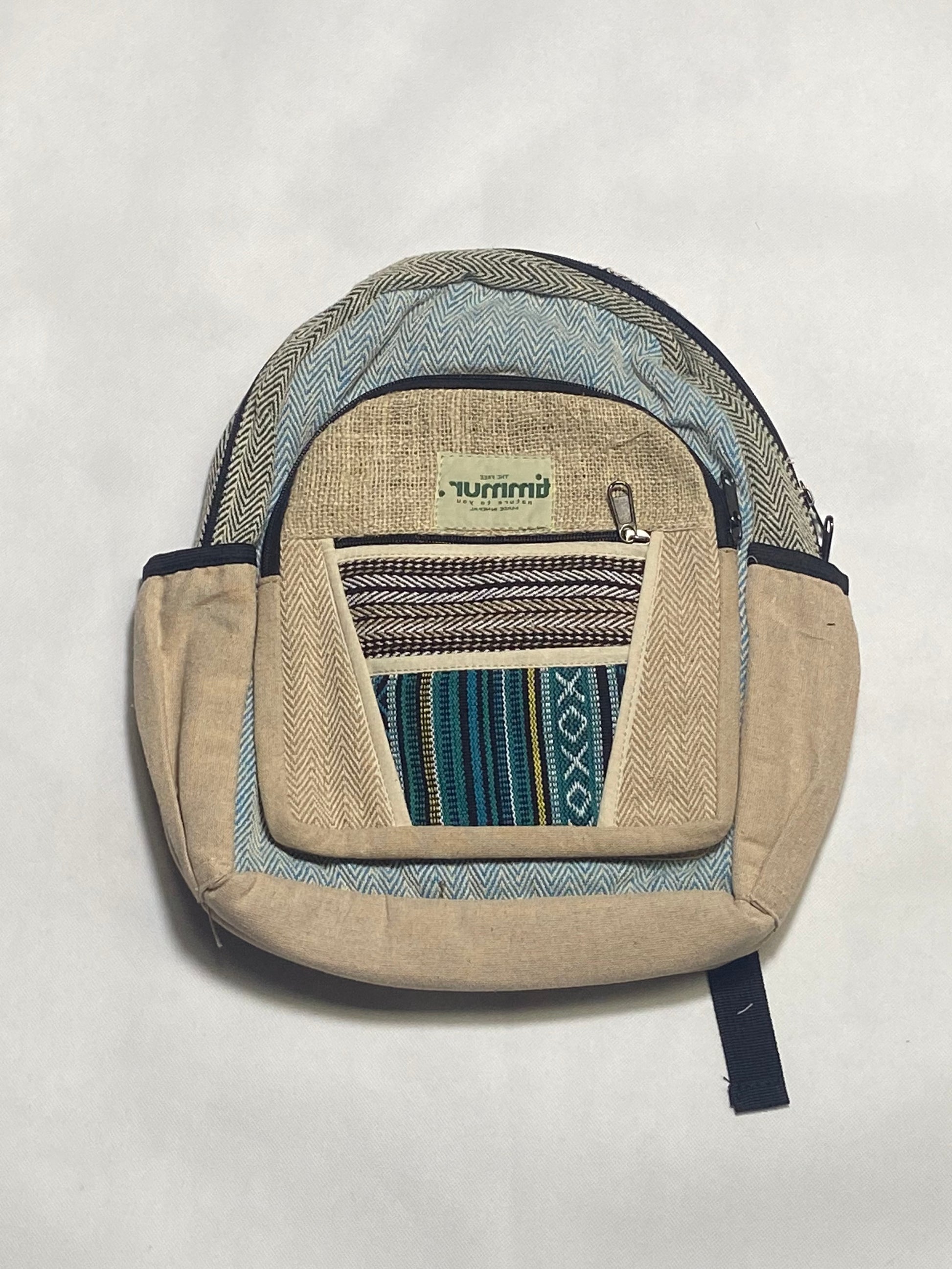 Timmur Nice Color Hemp Backpack For Men & Women