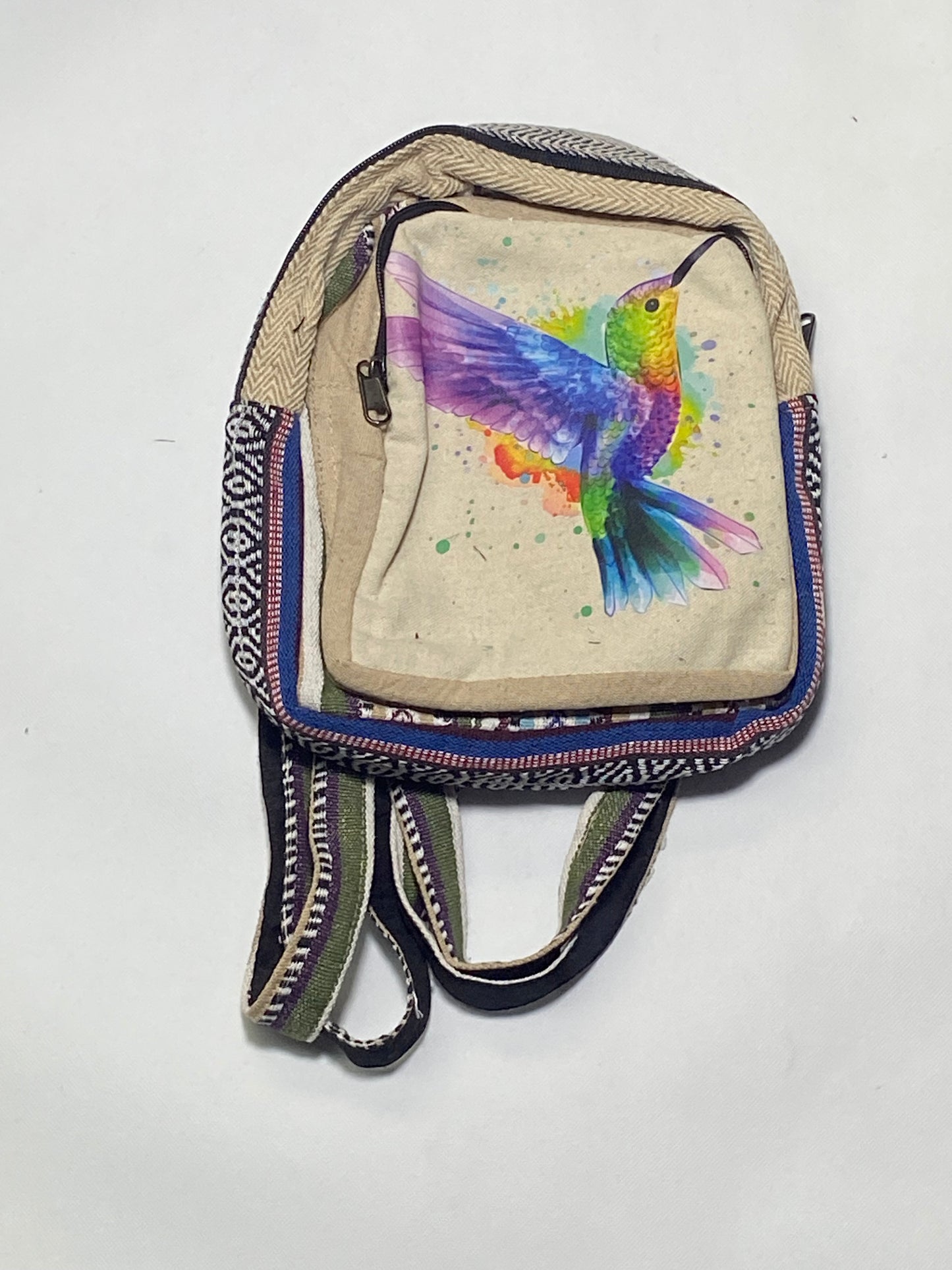 Timmur Beautiful Bird Printed Hemp Bag For Women