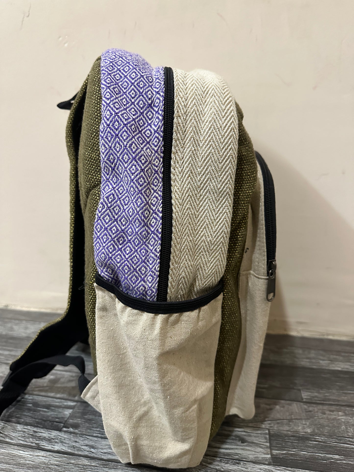 Timmur Unisex Hemp Backpack - Om Printed