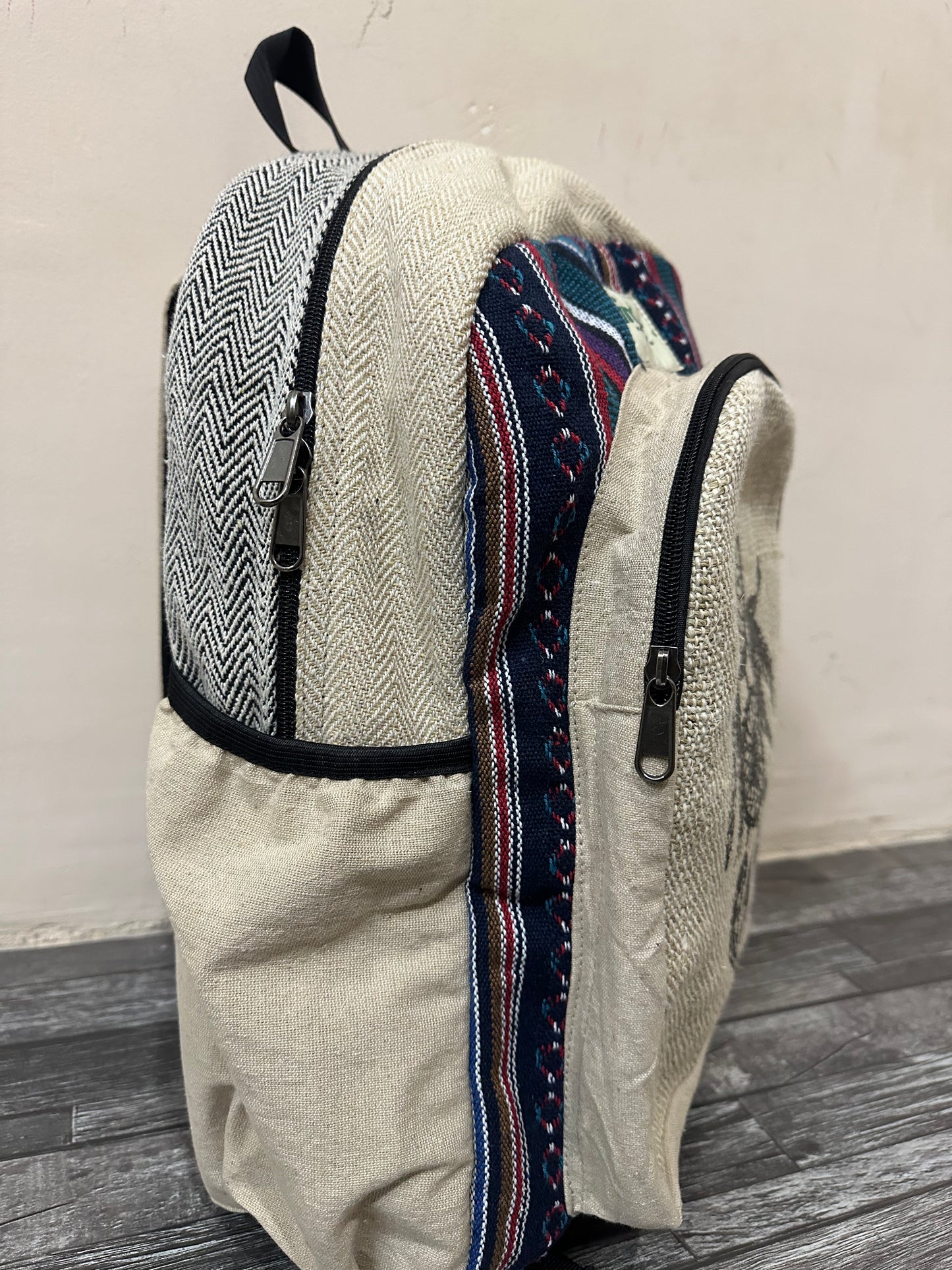Timmur Unisex Hemp Backpack - Dream Catcher Printed