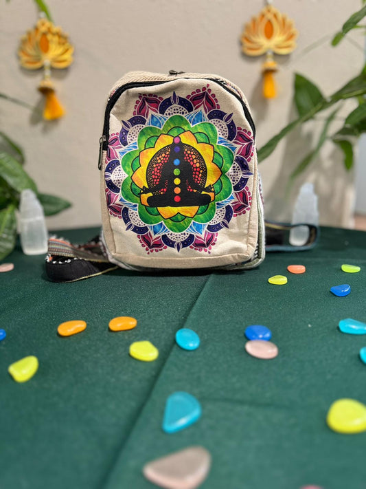 Timmur Unisex Hemp Backpack - Meditation
