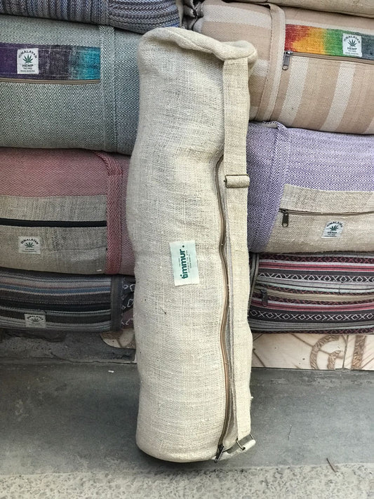 Timmur Hemp Yoga Mat - Natural White