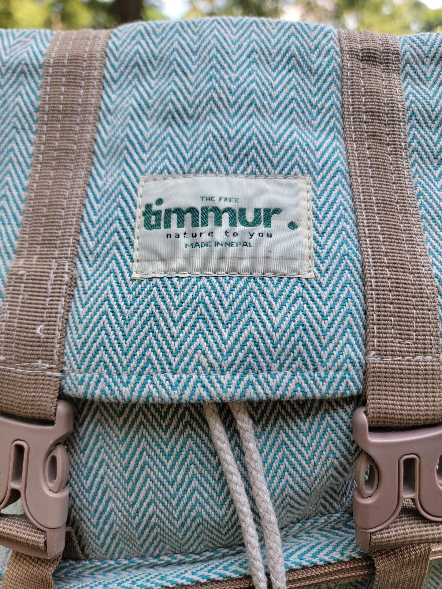 Timmur Unisex Hemp Backpack - Blue Color