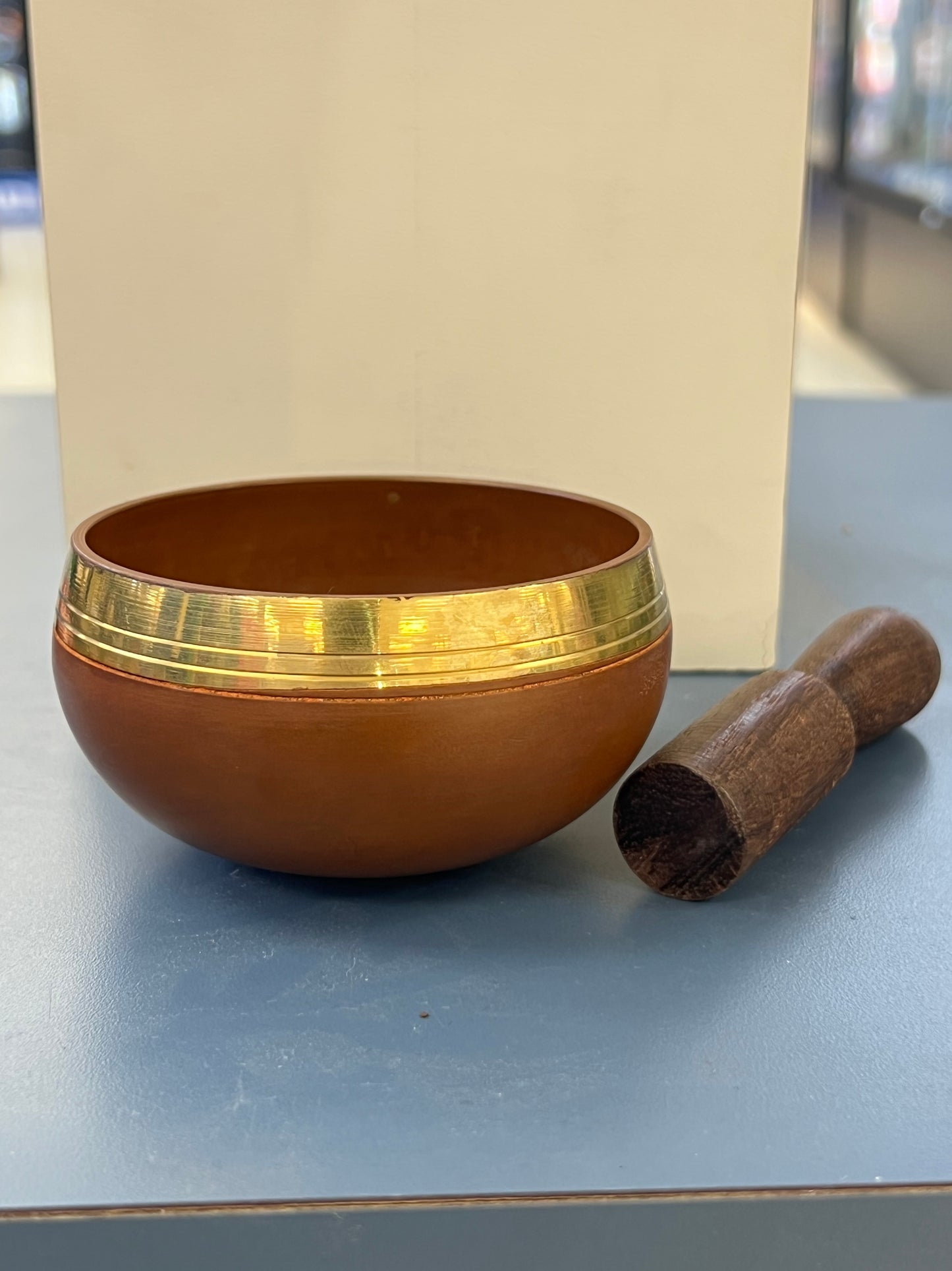 3.5 inch diameter-Handmade Brown Chakra Singing Bowl | Meditation & Sound Healing Bowl | Made in Nepal