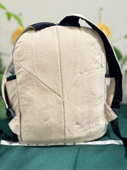 Timmur Unisex Hemp Backpack - Wolf & Moon