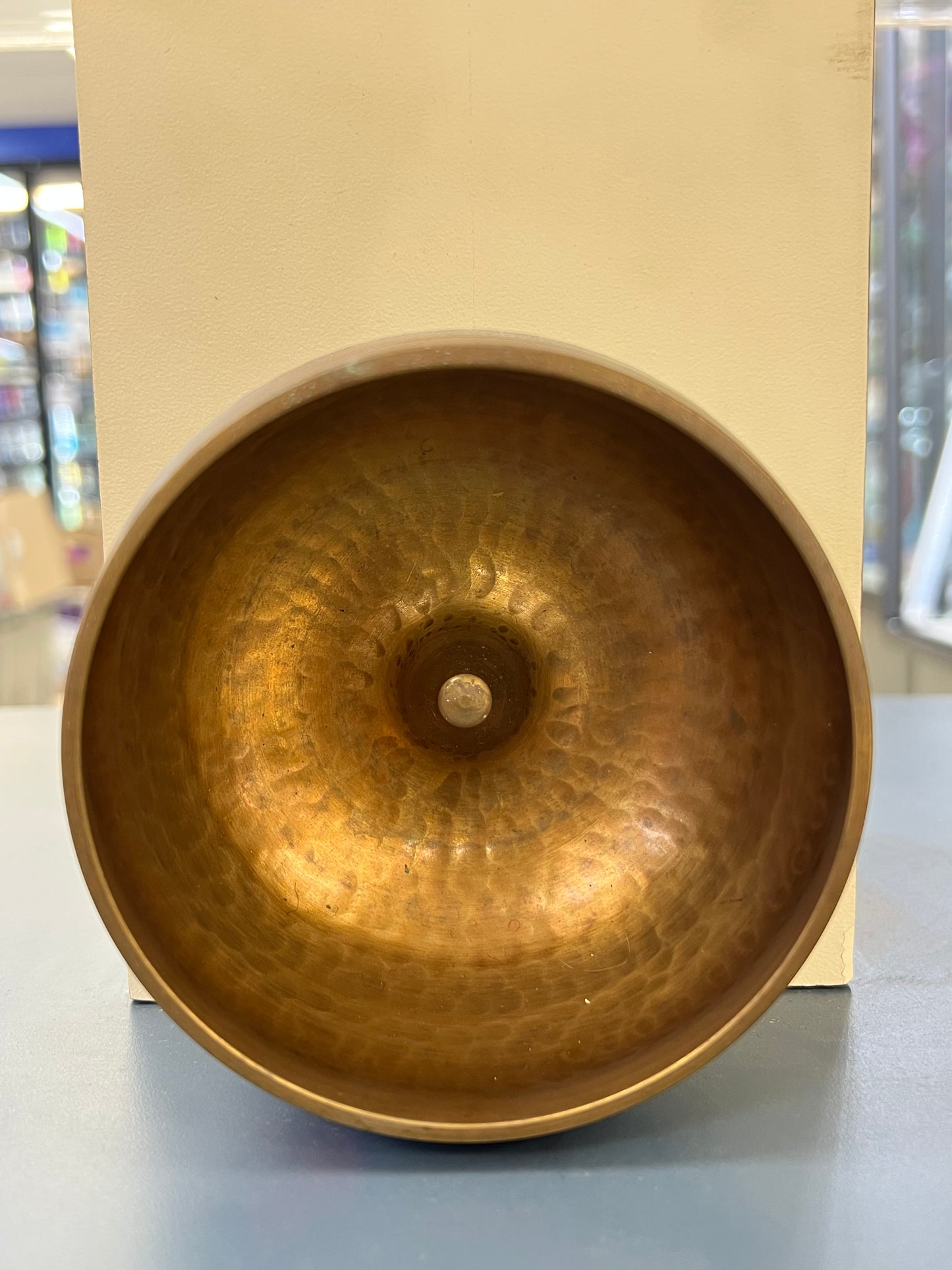 4.5 inch diameter -Handmade Singing Bowl | Antique Bronze Meditation & Sound Healing Bowl | Handmade in Nepal | Yoga Spiritual Gift Set