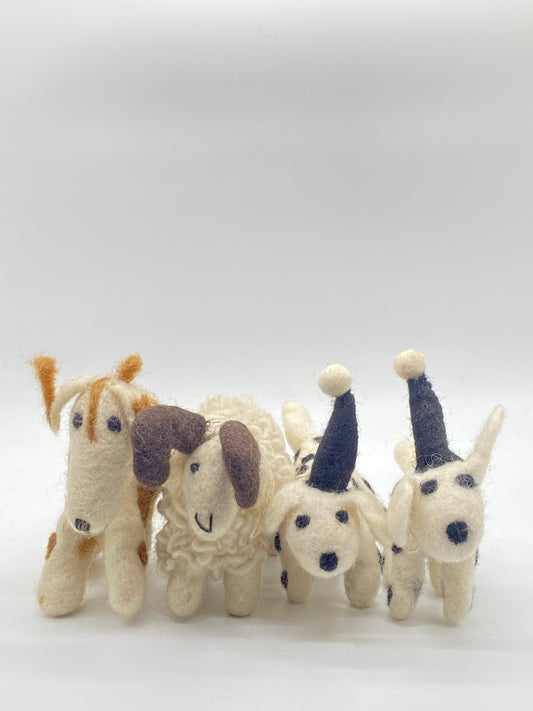 Timmur Dog And Sheep Felt Combo Toys