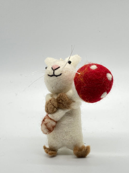 Timmur Mushroom Mouse Felt Toys