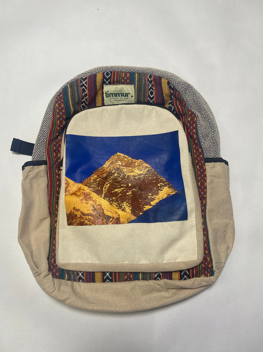 Timmur Everest Printed Hemp Backpack For Men & Women