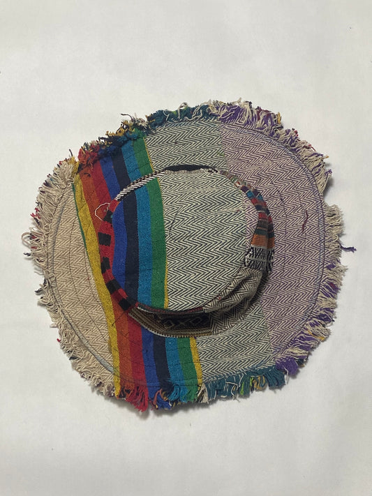 Timmur Hemp Rainbow Design Hat For Men & Women