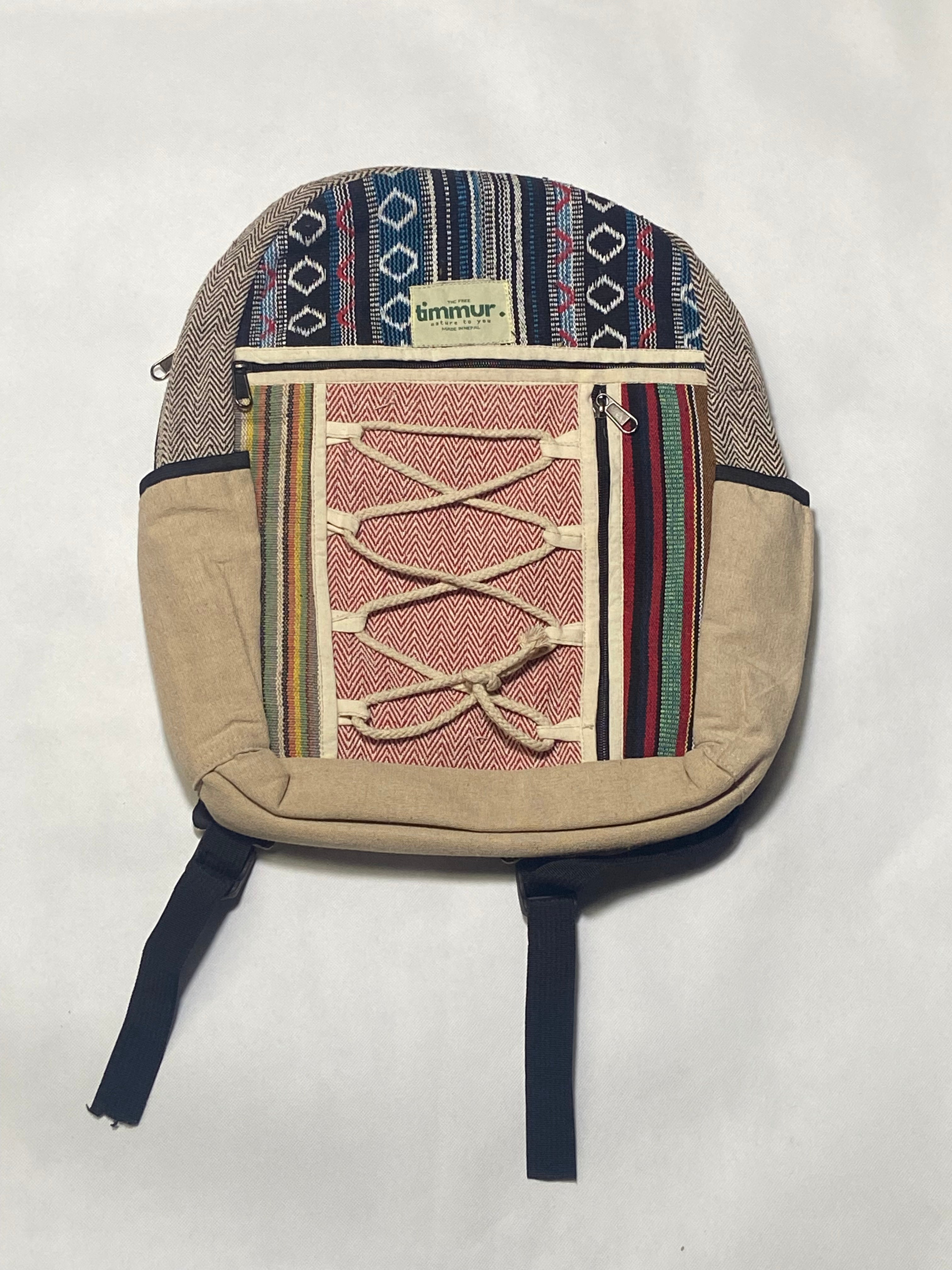 Timmur Unisex Hemp Backpack - Rope Design – timmur.™