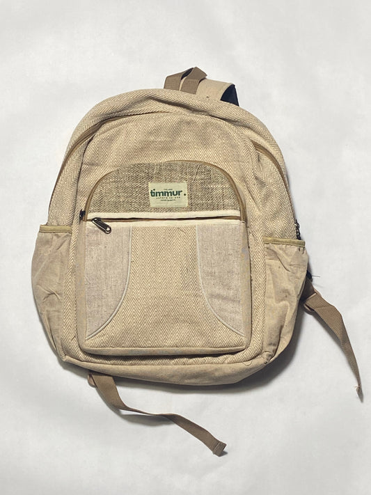 Timmur Plain Color Hemp Backpack For Men & Women