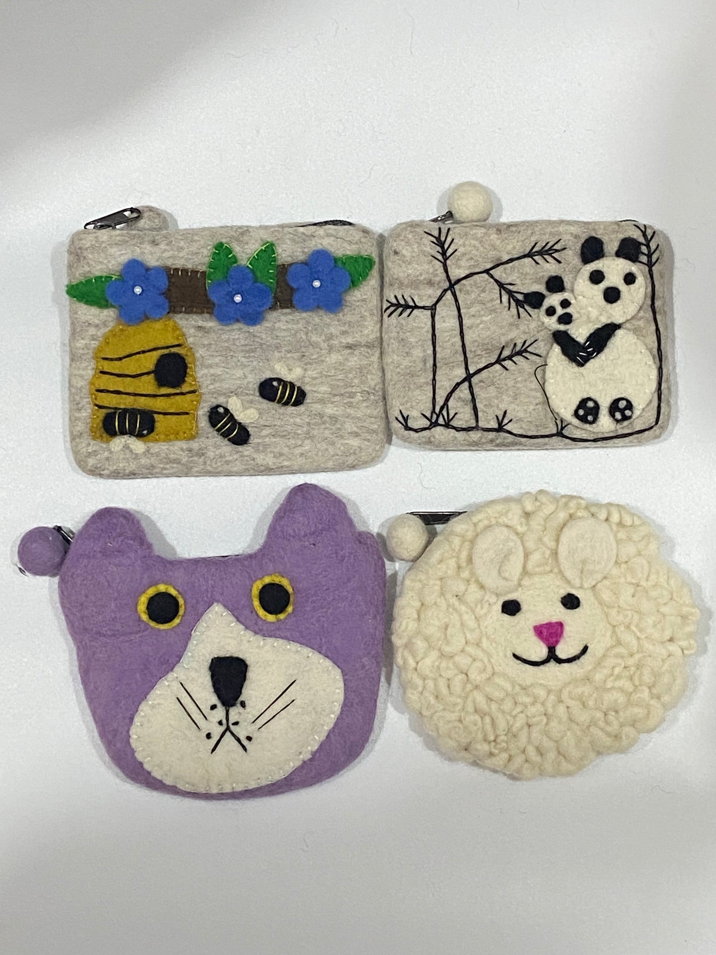 Timmur Animal Design Felt Wallet