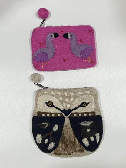 Timmur Animal Design Felt Wallet