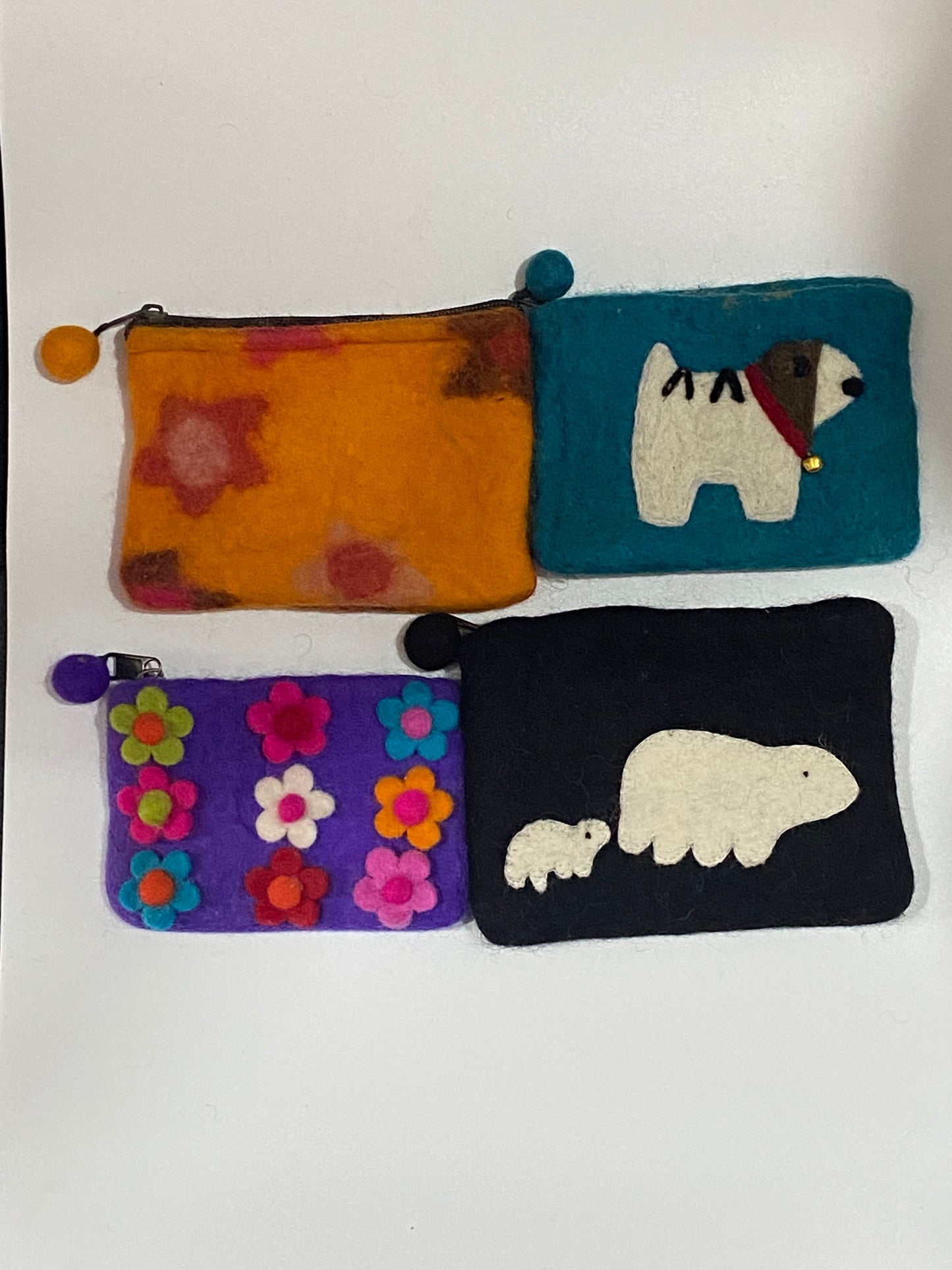 Timmur Animal Design Felt Wallet