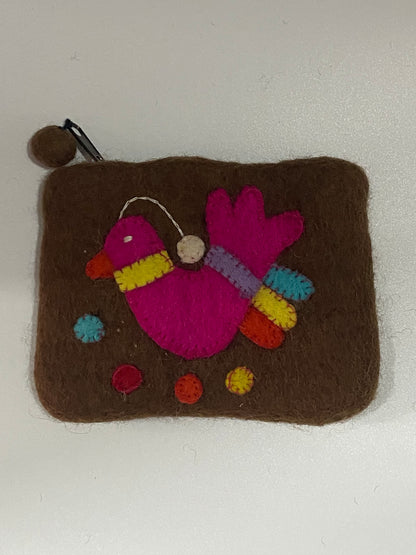 Timmur Animal Design Felt Wallet