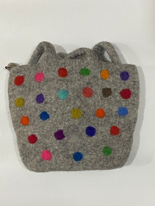 Timmur Dot Design Felt Hand Bag