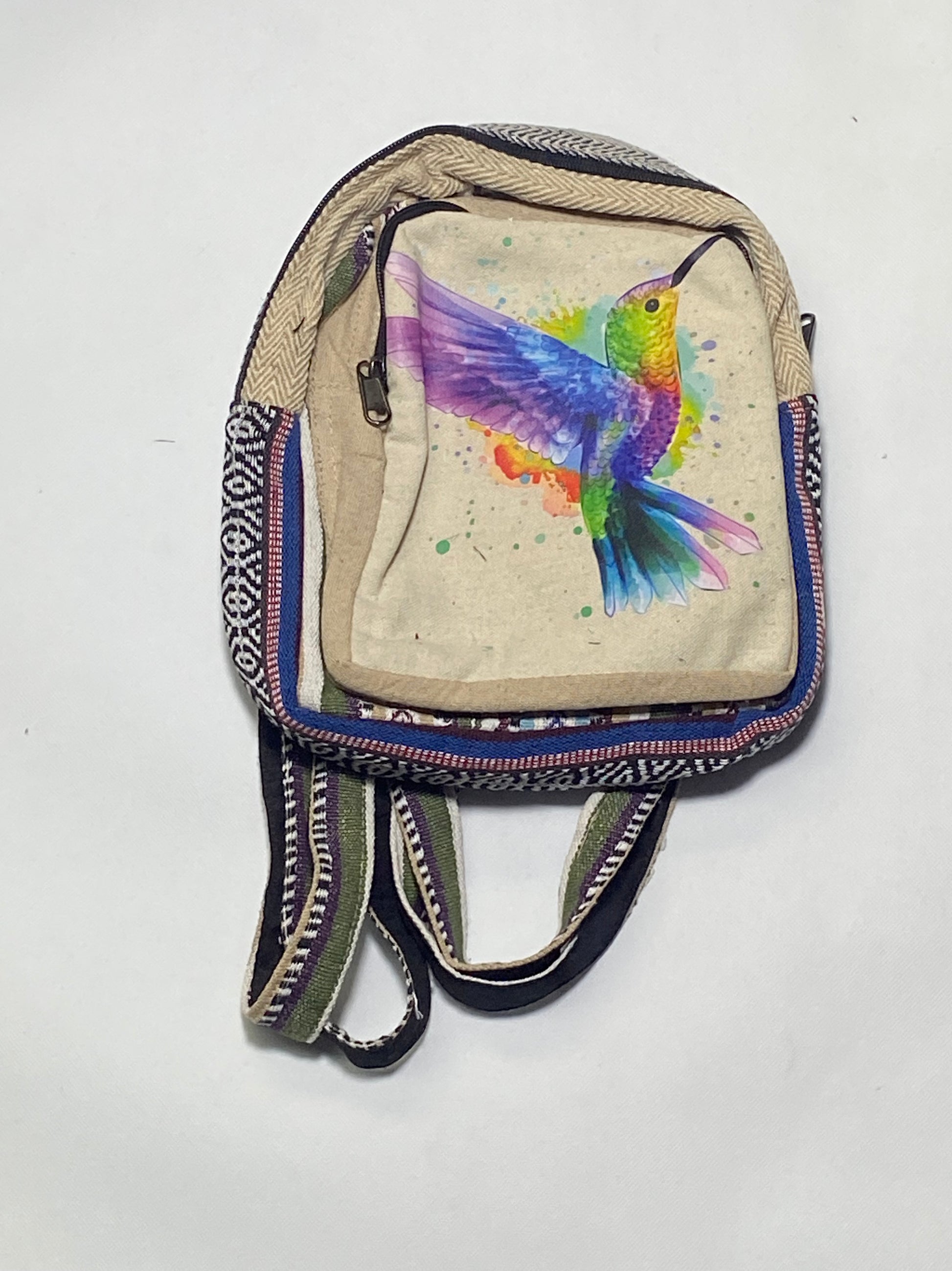 Timmur  Beautiful Bird Printed Hemp Bag For Women